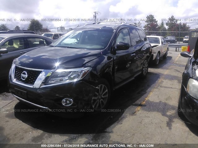 5N1AR2MM7GC601543 - 2016 NISSAN PATHFINDER S/SV/SL/PLATINUM BLACK photo 2