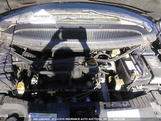 2C4GP44372R756732 - 2002 CHRYSLER TOWN & COUNTRY LX BLUE photo 10