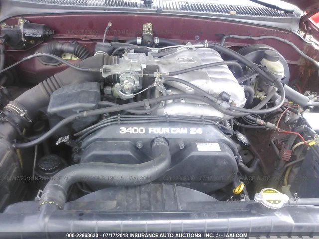 5TEGN92N52Z129500 - 2002 TOYOTA TACOMA DOUBLE CAB PRERUNNER RED photo 10