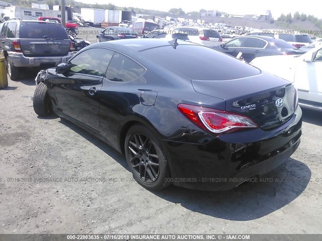 KMHHT6KD5DU108962 - 2013 HYUNDAI GENESIS COUPE 2.0T BLACK photo 3