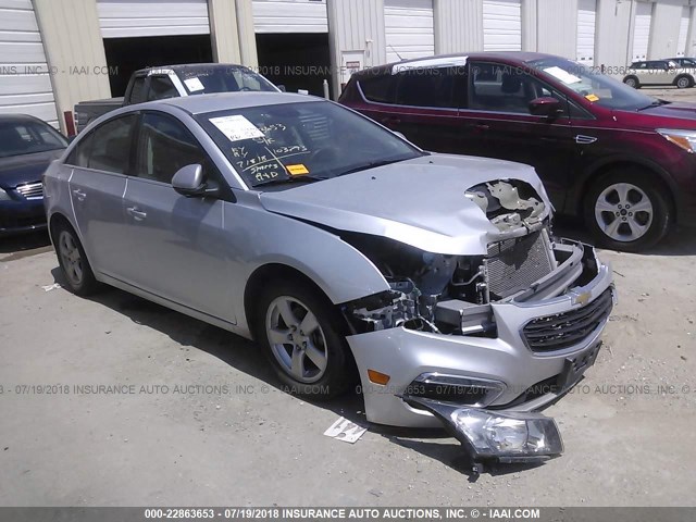 1G1PC5SB0F7102697 - 2015 CHEVROLET CRUZE LT SILVER photo 1