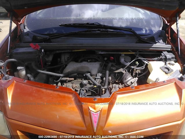 3G7DA03E35S509794 - 2005 PONTIAC AZTEK ORANGE photo 10