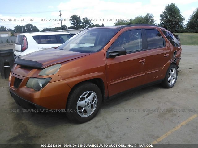 3G7DA03E35S509794 - 2005 PONTIAC AZTEK ORANGE photo 2