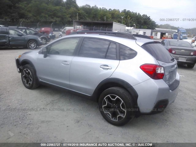 JF2GPAKC5E8297297 - 2014 SUBARU XV CROSSTREK 2.0 LIMITED SILVER photo 3