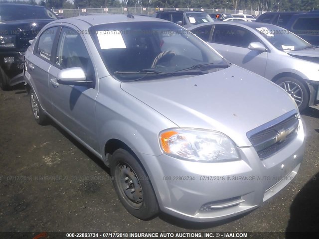 KL1TD5DE3AB122689 - 2010 CHEVROLET AVEO LS/LT SILVER photo 1