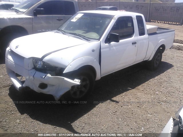 1N6DD26S12C364078 - 2002 NISSAN FRONTIER KING CAB XE WHITE photo 2