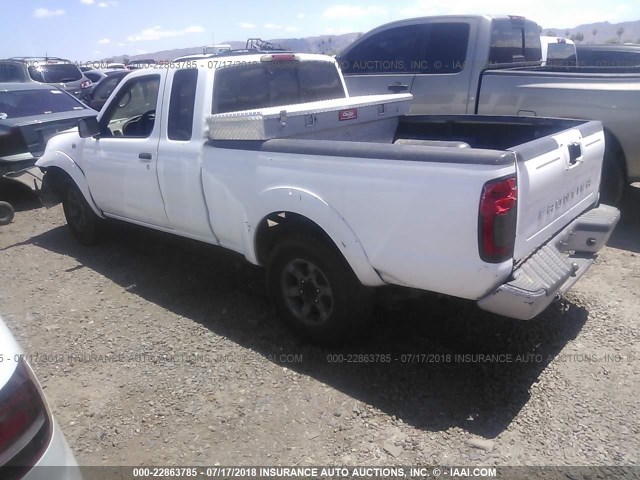 1N6DD26S12C364078 - 2002 NISSAN FRONTIER KING CAB XE WHITE photo 3