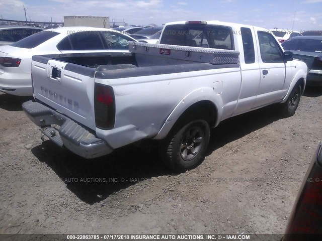 1N6DD26S12C364078 - 2002 NISSAN FRONTIER KING CAB XE WHITE photo 4