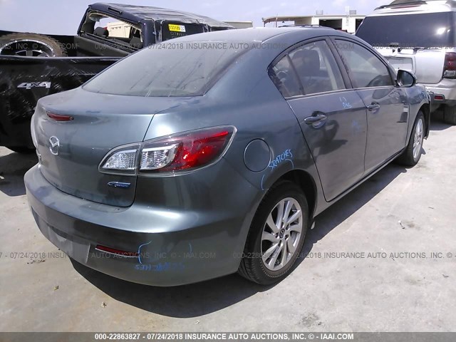 JM1BL1V7XD1776194 - 2013 MAZDA 3 I GRAY photo 4