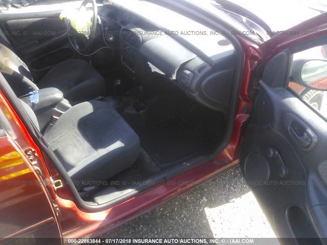 1B3ES46C01D146659 - 2001 DODGE NEON SE/ES RED photo 5