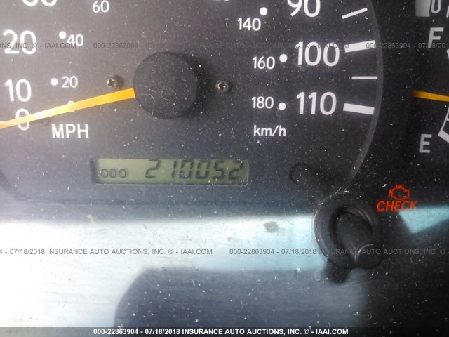 4TASN92N4YZ629688 - 2000 TOYOTA TACOMA XTRACAB PRERUNNER წითელი ფოტო 7