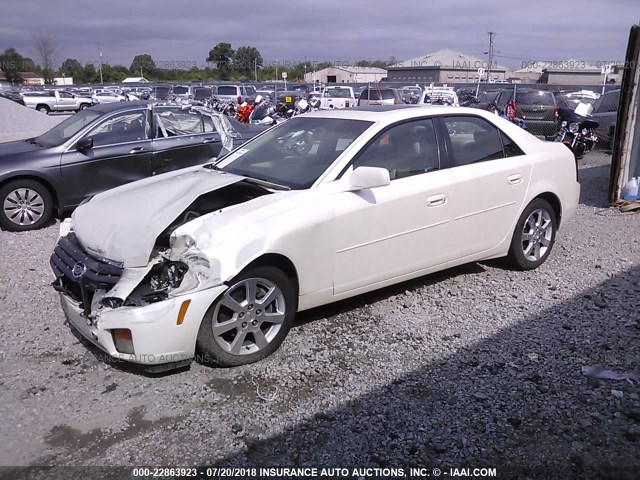 1G6DP567150184048 - 2005 CADILLAC CTS HI FEATURE V6 WHITE photo 2