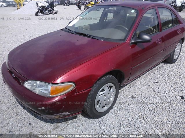 3FAFP13P42R128254 - 2002 FORD ESCORT MAROON photo 6