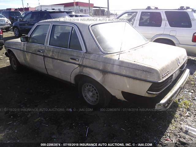 WDBAB33C3FA257743 - 1985 MERCEDES-BENZ 300 DT BEIGE photo 3