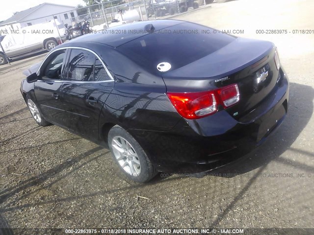 1G11C5SL6EF227593 - 2014 CHEVROLET MALIBU 1LT BLACK photo 3