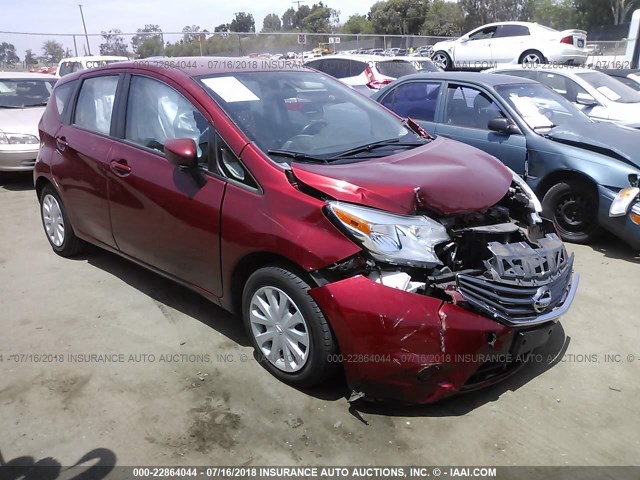 3N1CE2CP3GL364285 - 2016 NISSAN VERSA NOTE S/S PLUS/SV/SL/SR BURGUNDY photo 1