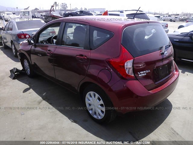 3N1CE2CP3GL364285 - 2016 NISSAN VERSA NOTE S/S PLUS/SV/SL/SR BURGUNDY photo 3