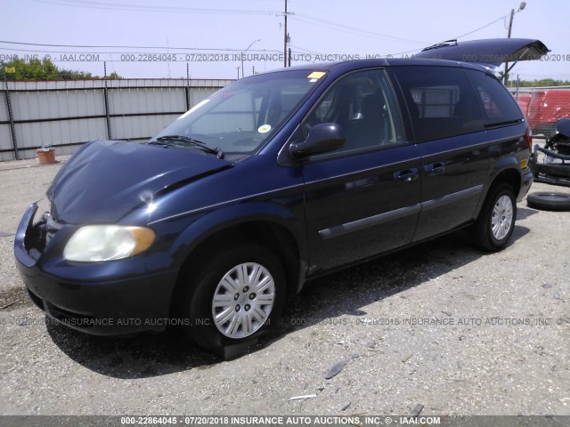 1A4GP45R26B596826 - 2006 CHRYSLER TOWN & COUNTRY  Dark Blue photo 2