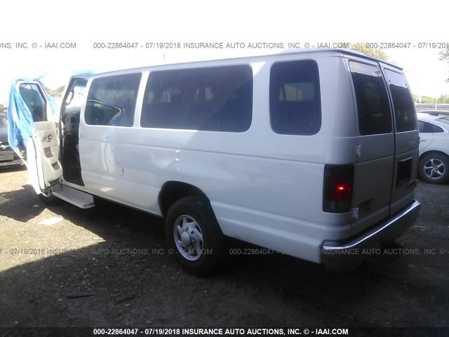 1FBSS3BL0CDA75701 - 2012 FORD ECONOLINE E350 SUPER DUTY WAGON WHITE photo 3