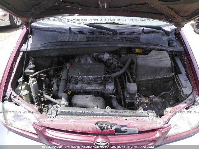4T3ZF13C7WU070844 - 1998 TOYOTA SIENNA LE/XLE RED photo 10