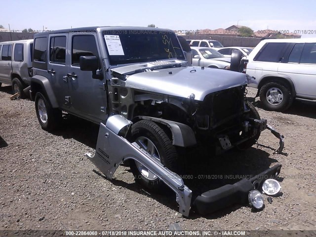 1C4BJWDG8HL714856 - 2017 JEEP WRANGLER UNLIMITE SPORT SILVER photo 1