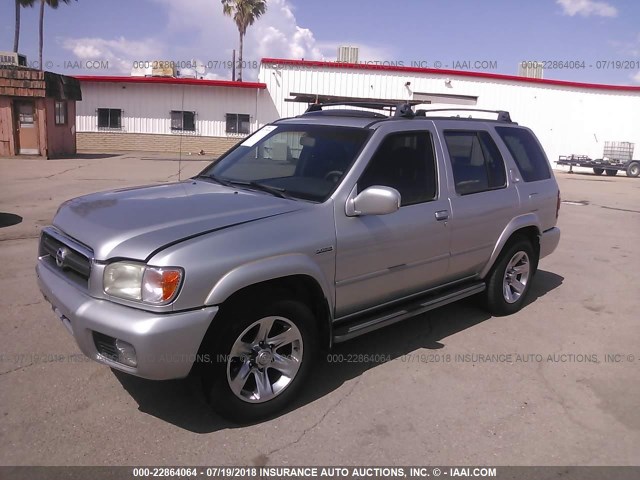 JN8DR09X74W804309 - 2004 NISSAN PATHFINDER LE/SE SILVER photo 2