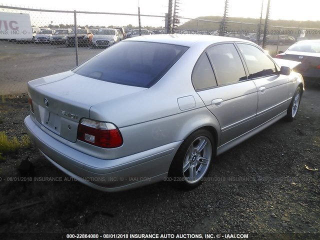 WBADN63471GM70651 - 2001 BMW 540 I AUTOMATIC SILVER photo 4