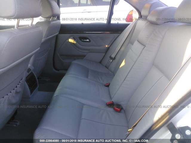WBADN63471GM70651 - 2001 BMW 540 I AUTOMATIC SILVER photo 8