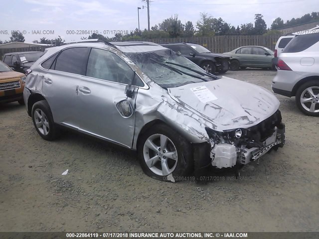 2T2BK1BA9EC226433 - 2014 LEXUS RX 350/BASE/F SPORT SILVER photo 1