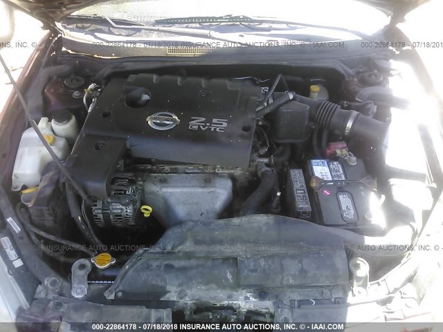 1N4AL11D72C246781 - 2002 NISSAN ALTIMA S/SL RED photo 10