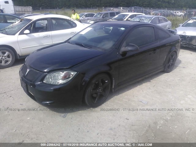 1G2AT18H197125884 - 2009 PONTIAC G5 GT BLACK photo 2