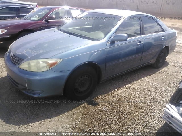 4T1BE32K93U237430 - 2003 TOYOTA CAMRY LE/XLE/SE ლურჯი ფოტო 2