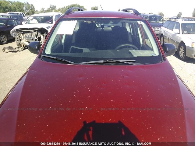 JF2SH6BC2AH917408 - 2010 SUBARU FORESTER XS Qırmızı foto 6