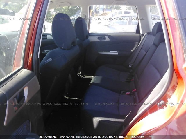 JF2SH6BC2AH917408 - 2010 SUBARU FORESTER XS Qırmızı foto 8