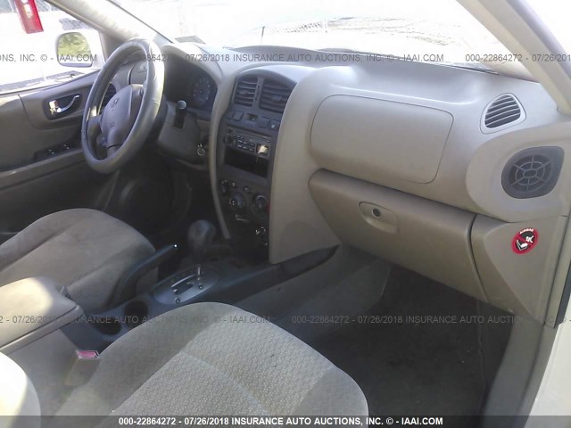 KM8SB12B84U811398 - 2004 HYUNDAI SANTA FE GL WHITE photo 5