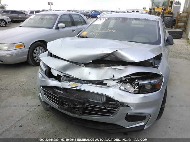 1G1ZB5ST0HF140380 - 2017 CHEVROLET MALIBU LS Gümüş foto 6