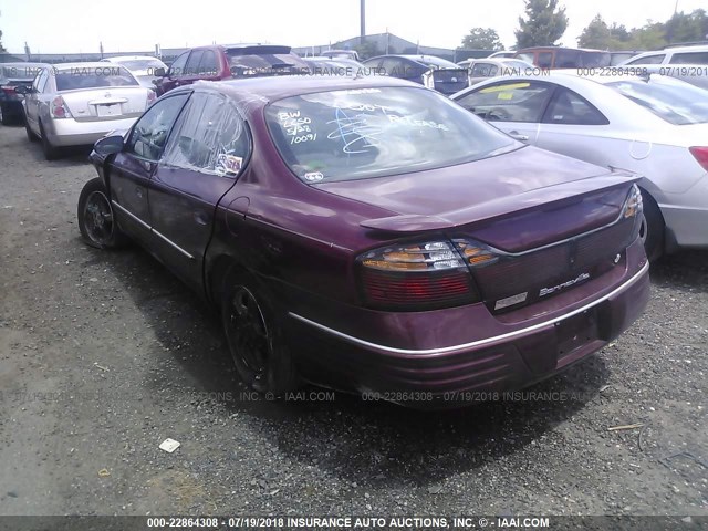 1G2HX54K414179634 - 2001 PONTIAC BONNEVILLE SE RED photo 3