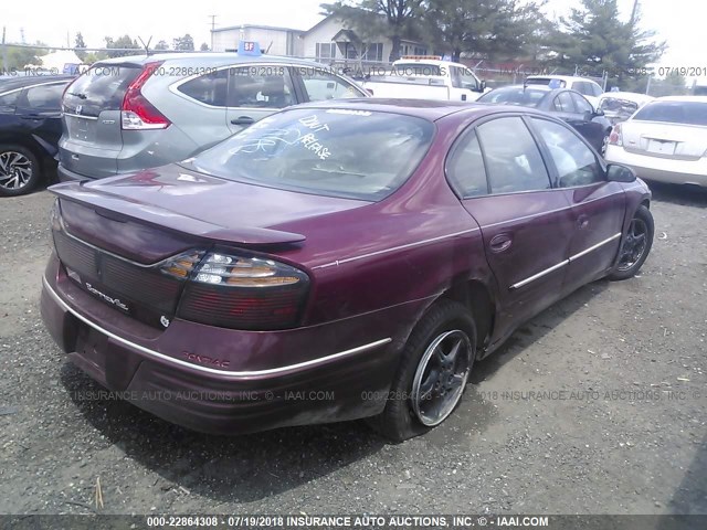 1G2HX54K414179634 - 2001 PONTIAC BONNEVILLE SE RED photo 4