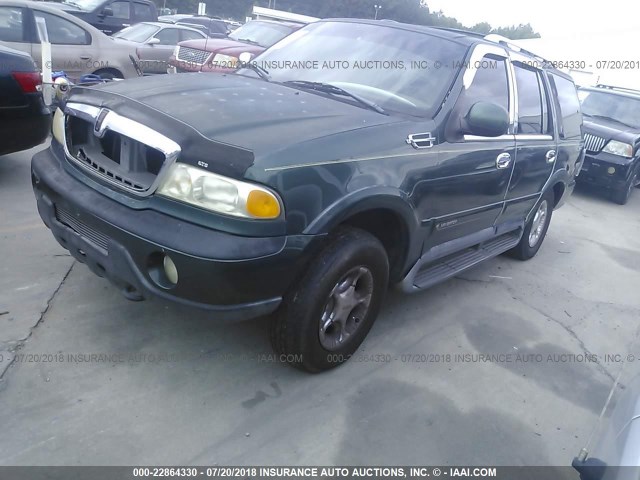 5LMPU28L1XLJ02227 - 1999 LINCOLN NAVIGATOR მწვანე ფოტო 2