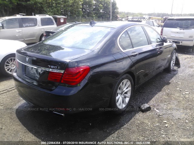 WBAKC6C54CC396783 - 2012 BMW 750 XI BLACK photo 4