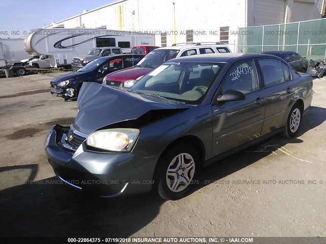 1G1ZS51F66F252402 - 2006 CHEVROLET MALIBU LS GRAY photo 2