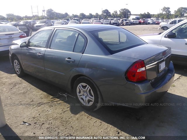 1G1ZS51F66F252402 - 2006 CHEVROLET MALIBU LS GRAY photo 3