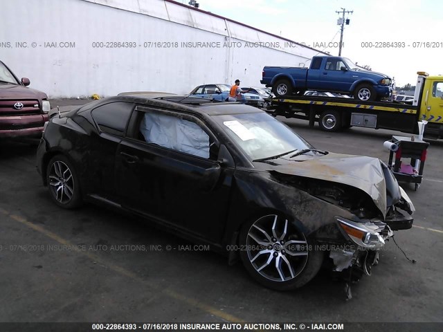 JTKJF5C74E3081396 - 2014 TOYOTA SCION TC 黑色 照片 1
