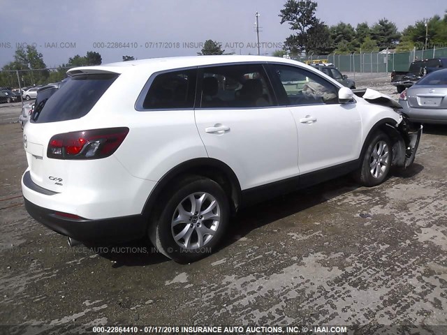 JM3TB3BA8D0422223 - 2013 MAZDA CX-9 SPORT WHITE photo 4