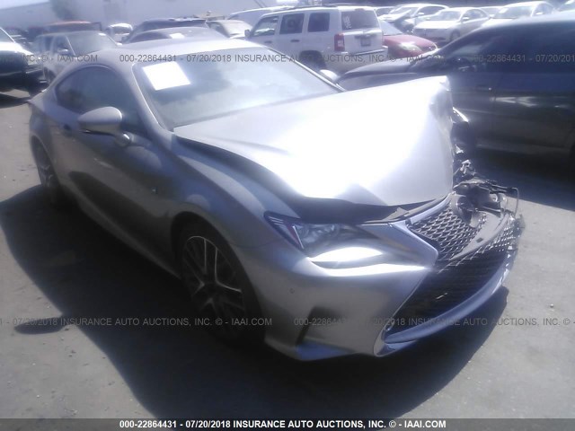 JTHHE5BC7G5014725 - 2016 LEXUS RC 350 GRAY photo 1