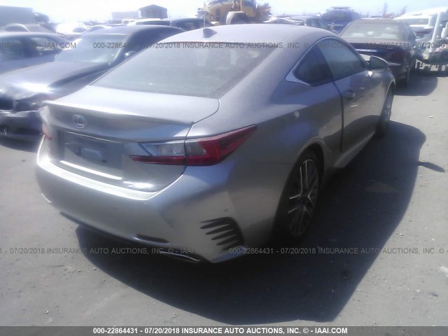 JTHHE5BC7G5014725 - 2016 LEXUS RC 350 GRAY photo 4