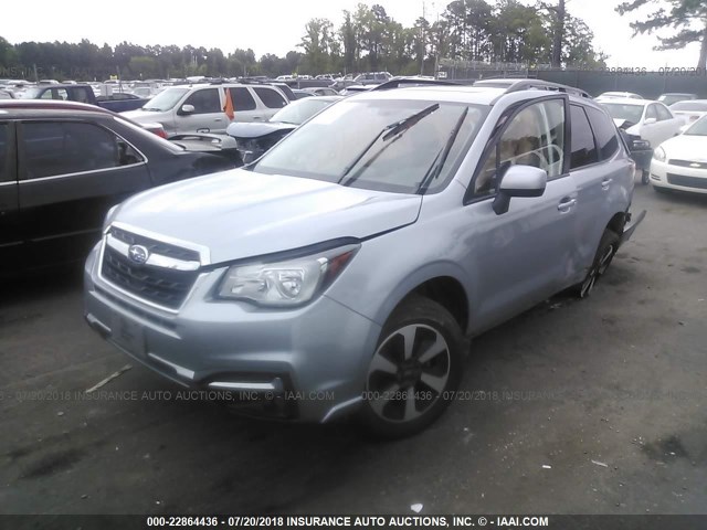 JF2SJAGC4JH492399 - 2018 SUBARU FORESTER 2.5I PREMIUM SILVER photo 2