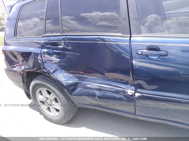 JTEDP21A070146310 - 2007 TOYOTA HIGHLANDER SPORT/LIMITED BLUE photo 6