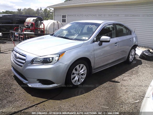 4S3BNAC65F3074165 - 2015 SUBARU LEGACY 2.5I PREMIUM GRAY photo 2