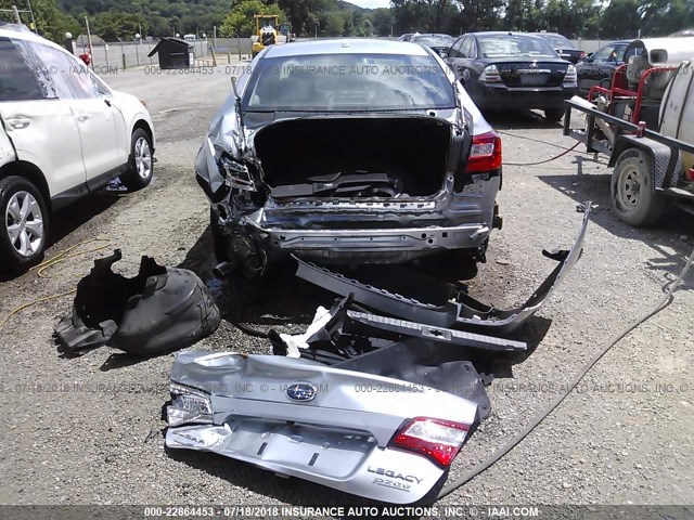 4S3BNAC65F3074165 - 2015 SUBARU LEGACY 2.5I PREMIUM GRAY photo 6